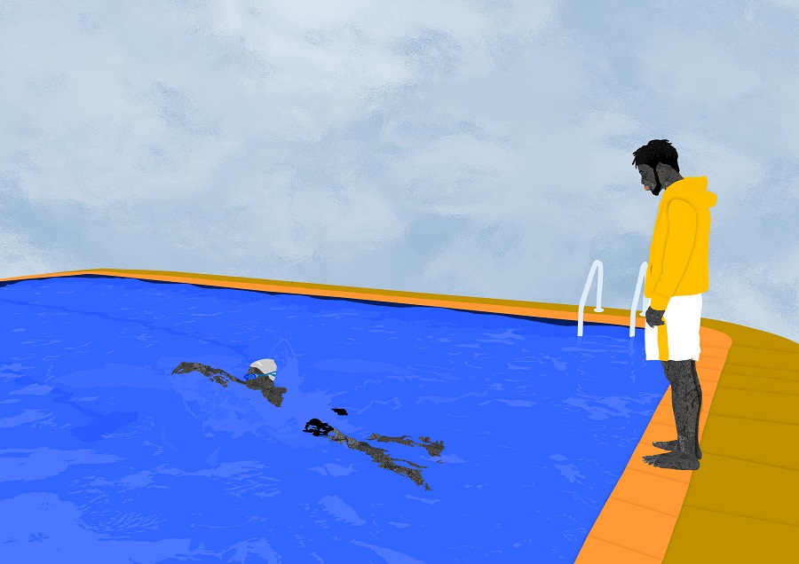 POOL DAY II - PORTRAIT OF AN ARTIST (Osinachi, 2021)